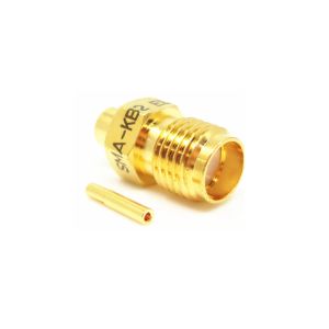 DC - 18GHz Frequency Range Straight Bulkhead Female SMA RF Connector