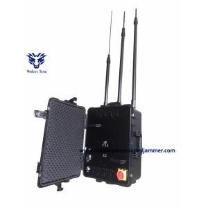 Portable Bomb 3G 4G Cell Phone Signal Jammer 330W With DDS Convoy Jamming System