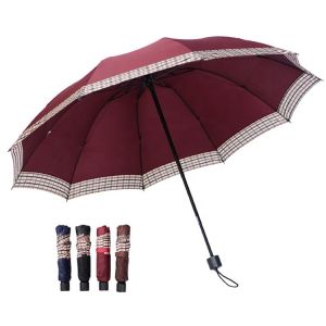Wholesale 10 Steel Ribs Three Portable Folding Umbrella 23"x10K from china suppliers