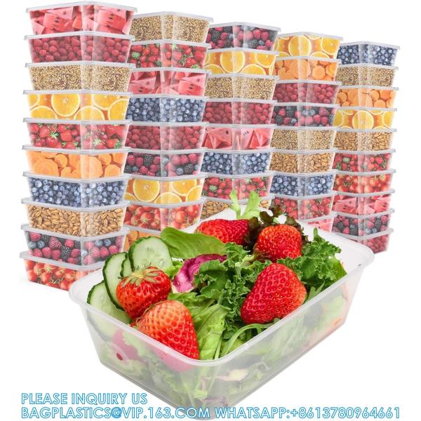 25oz 1 Compartment Meal Prep Containers 150 Packs, 150 Pieces Containers And 150