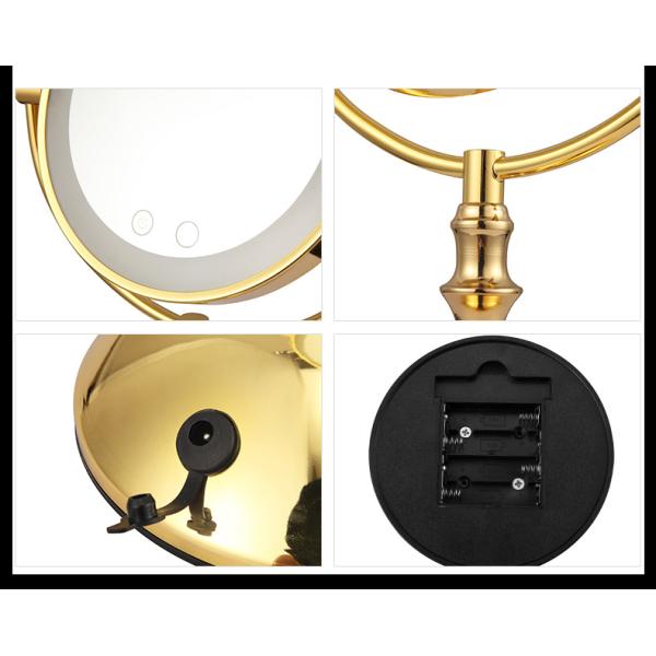 360° Moving Portable Light Up Vanity Mirror Two - Sided Wall Mout