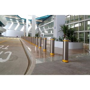 219mm Diameter Crash Rated Remote Control Bollards Parking Security Post