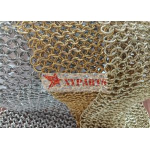 Wholesale 316 Stainless Steel Chainmail metal Ring Mesh For Space Partition from china suppliers