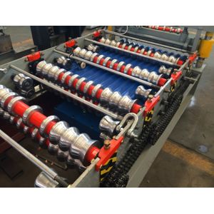 0.7mm Roofing 8m/Min - 12m/Min Corrugated Iron Sheet Making Machine