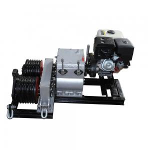 China Diesel Engine Gasoline Powered Winch Electric Cable Double Drum Hoist Winch on sale