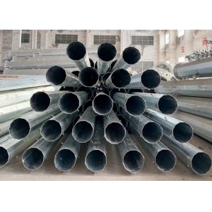 Wholesale Transmission 45ft 3.5mm Thick octagonal Galvanized Steel Power Pole from china suppliers