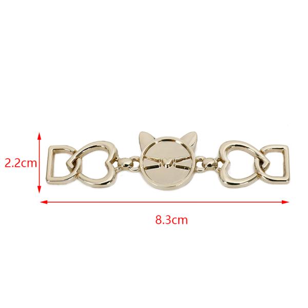 Cat Ears Heart Shape Backpack Chain Accessories Bag Replacement Metal Chain