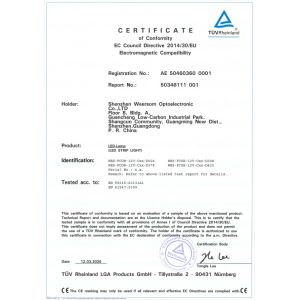 SHENZHEN WEERSOM OPTOELECTRONIC CO.,LTD Certifications