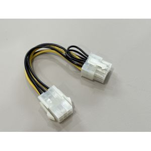 Power connector cable male 4-pin to female 6-pin GPU PCIe, electrical wire