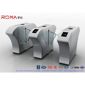 Half Height Access Control Flap Barrier Gate Turnstile Automatically Flap