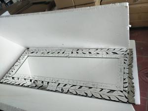 Wholesale Modern Venetian Wall Mirror Silver Color 4mm Wall Mirror Wooden Frame from china suppliers