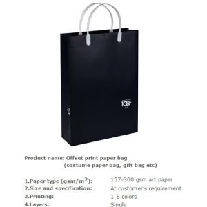 New Wholesale Recycled Fancy Custom Paper Shopping Bag With Logo Print