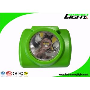 Portable Coal Mining Headlamp 13000 LUX Rechargeable Mining Cap Lamps With OLED