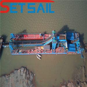 Wholesale Chain Bucket River Sand Gold Machine with Agitation Chute within 23m-49m Hull Dimension from china suppliers