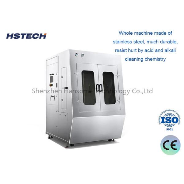 Quality High Precision SMT Stencil Cleaning Machine with 3 Level Filter System and Emergency Stop Button for sale
