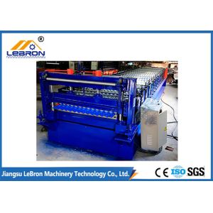 22 Stations Corrugated Sheet Roll Forming Machine , Full Automatic Corrugated