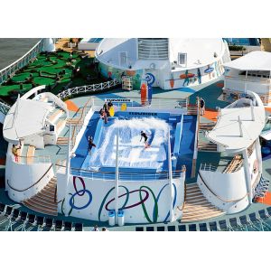 19 X 13.5m Area Water Wave Pool , Artificial Wave Pool With 165 KW Power