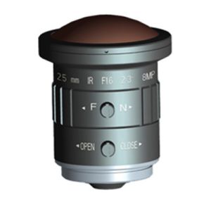 China 2/3 2.5mm F1.6 8Megapixel CS mount 190degree Fisheye Lens for 2/3 1/2 1/2.7 sensors on sale