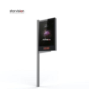 Pole Mount Galvanize Steel 80W 1500Lux City Light Poster Led Display For