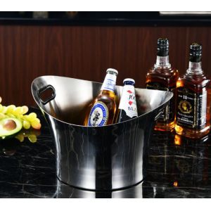 ODM Stainless Steel Champagne Bucket Single Layer Wine Ice Bucket