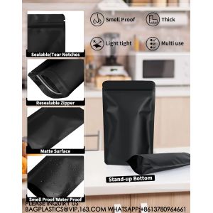 Sustainable Recyclable Pack Resealable Stand Up Bags,Smell Proof Pouch Sealable