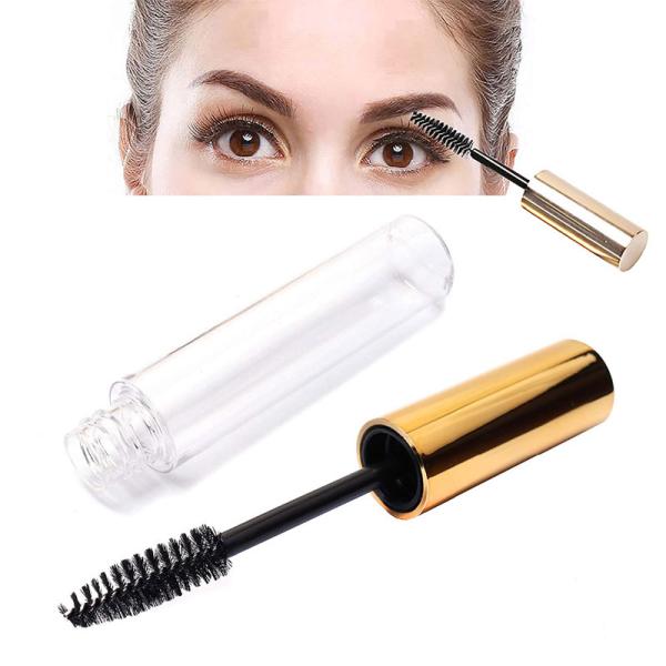 OEM Liquid Eyeliner Tube empty Round Rose Gold Clear Eyeliner Tube with brush