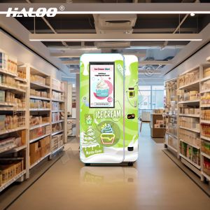 Haloo Vending Machine Manufacturer 32 Inches Advertisement Smart Touch Screen