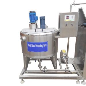 Sanitary Electric Heating Yogurt Chocolate Ice Cream High Shear Mixer ISO