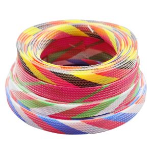 Pattern Nylon braided sleeve Electrical wire protective expandable polyester