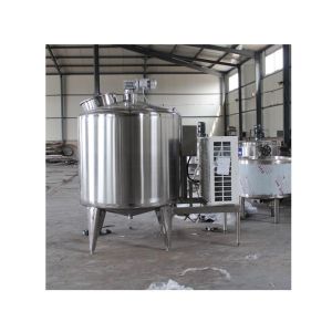 Compressor cooling milk pasteurizer tank for milk / pasteurizing machine and