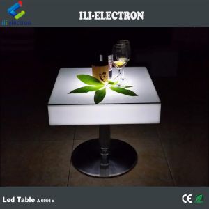 commercial used PE plastic LED glowing table
