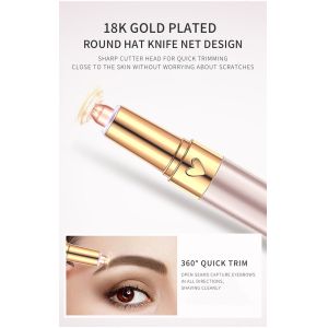 High Quality Mini Eye Brow Trimmer Electric Eyebrow Epilator For Lady Rechargeab