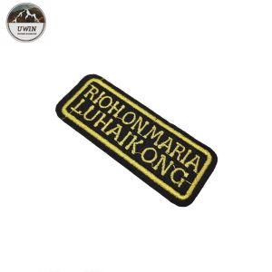 Washable Embroidered Cloth Patches , Iron On Embroidered Patches Customized