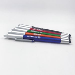 Personalized Plastic 0.7 Mm Ballpoint Pen Black Ink Advertising Curve