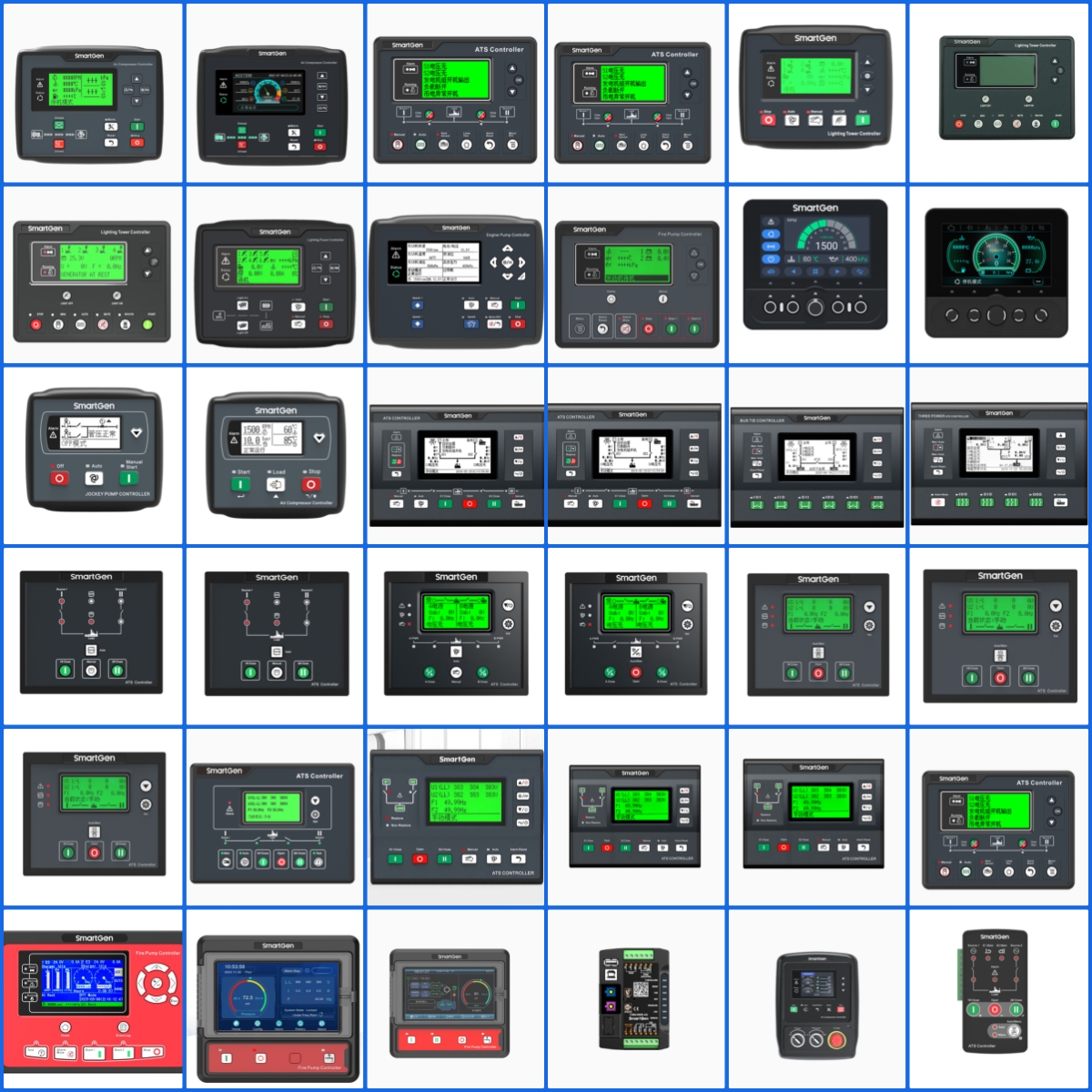Low-temperature Single-unit Generator Set Controller HGM8110CAN SmartGen New VFD display + RS485 + Ethernet + GSM + J1939