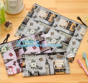 Wholesale office stationery oxford cloth zipper file bag, A4 size document pockets file stationery file bag, Leather Stationery Fi from china suppliers