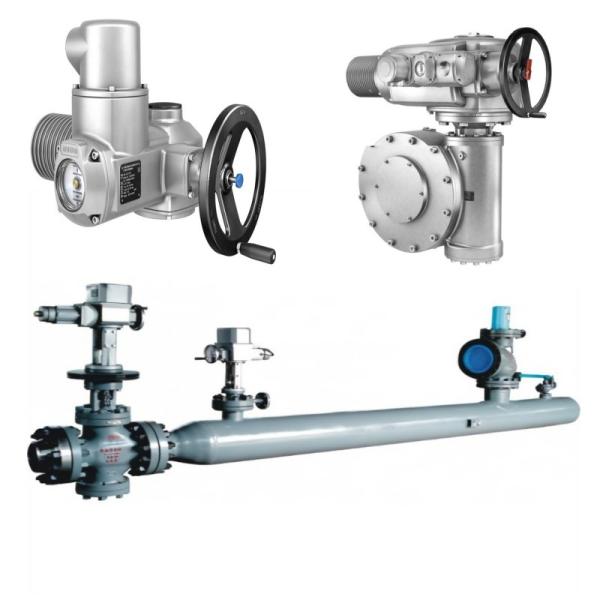 Quality Pressure/Flow Control Skid with Auma electric actuator SA/SQ and multi-rotation gearbox GK/GST/GHT for sale