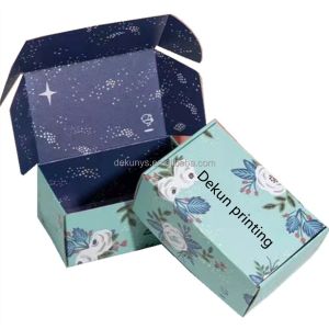 Custom Order Accepted Colorful Foldable Paper Corrugated Cardboard Mailer Box