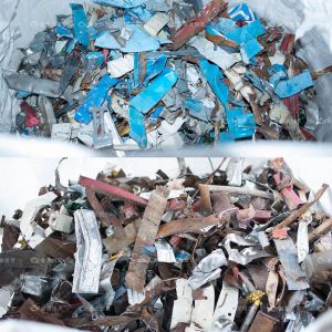 Heavy Duty Light and Thin Material Metal Shredder with Customizable Output Sizes