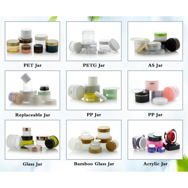 Empty Plastic Facial Cream Body Butter Ceramic Colored Replaceable Cosmetics Jar Luxury 50g