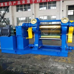 3 Roll Rubber Calender in Blue/Green for 4500mm Width and Production