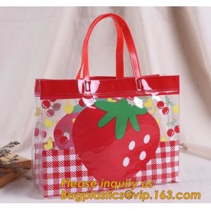Wholesale Factory price gift and shopping bags with handles customized pvc bag,Custom Transparent Candy Handle Bag Wholesale Clear from china suppliers