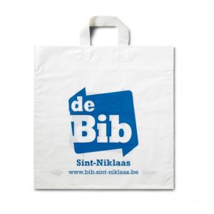 Soft Loop Handle Compostable Shopping Bags For Restaurants