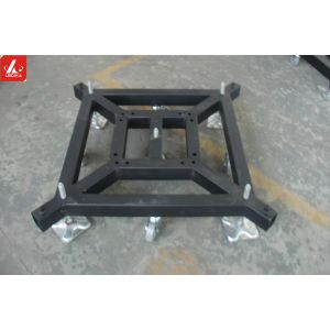 China Removable Stage Truss Systems Lift Steel Base Plate With Wheels / Stationary on sale