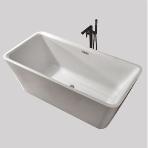 Lightweight Whirlpool Acrylic Free Standing Bathtubs Matte White In Bulk