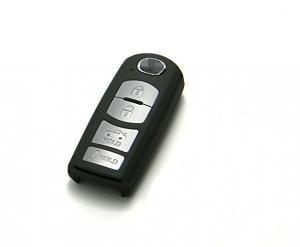 China Silver Button Mazda Keyless Entry Remote , Proximity Key Fob FCC ID WAZSKE13D01 on sale