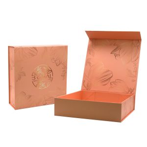 Wholesale Custom Logo Printing Large Luxury Rose Gold Gift Shipping Box Packaging With Magnetic Lid Closure from china suppliers