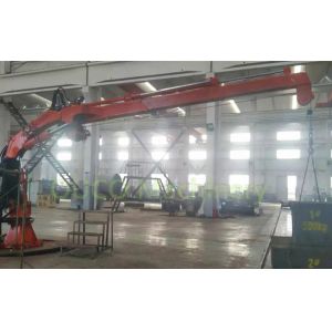 Space Saved 6T Offshore 12m Hydraulic Folding Boom Crane