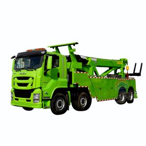 ISUZU GIGA 40 Tons Towing Separation Camouflage Rotating Crane Trailer Rescue