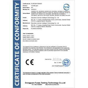Shenzhen Ironman Intelligent Technology Co., Ltd. Certifications